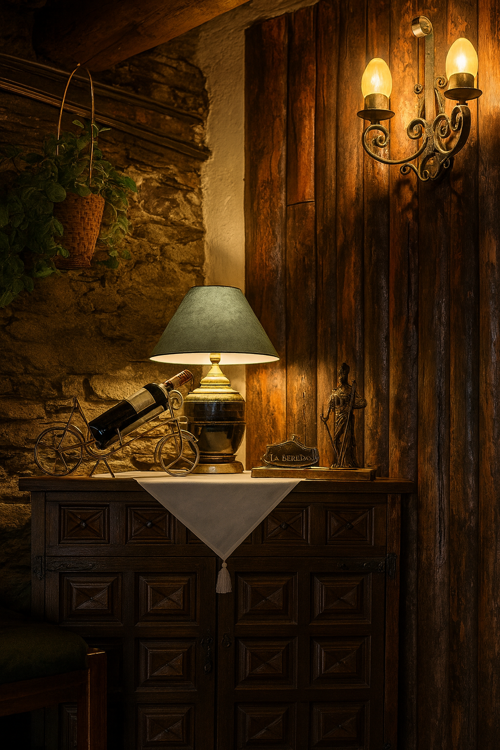 foto detalles interiores restaurante