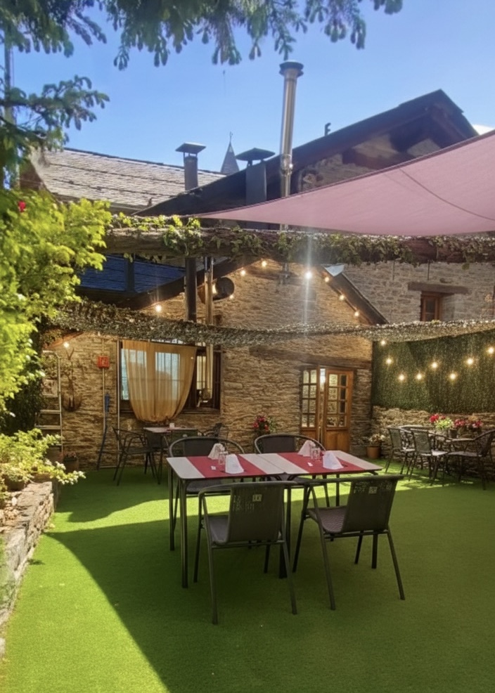 terraza con vistas al valle