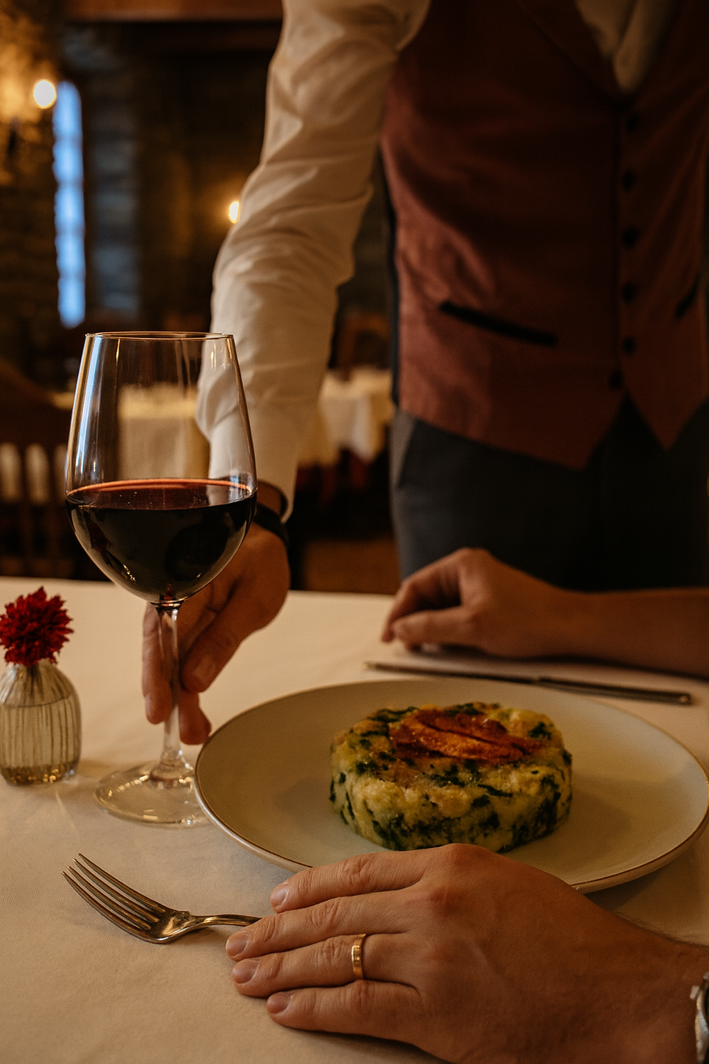 trinxat de montaña andorrano con vino